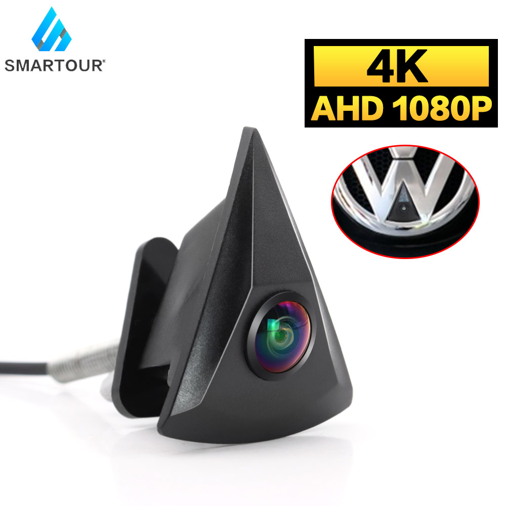 Câmera AHD 1080P Vista Frontal Para VW Golf 4 5 6 7 MK4 MK5 MK6 MK7 Passat B6 B8 CC Pólo 6R T4 T5 Tiguan Caddy Touran 4K CCD