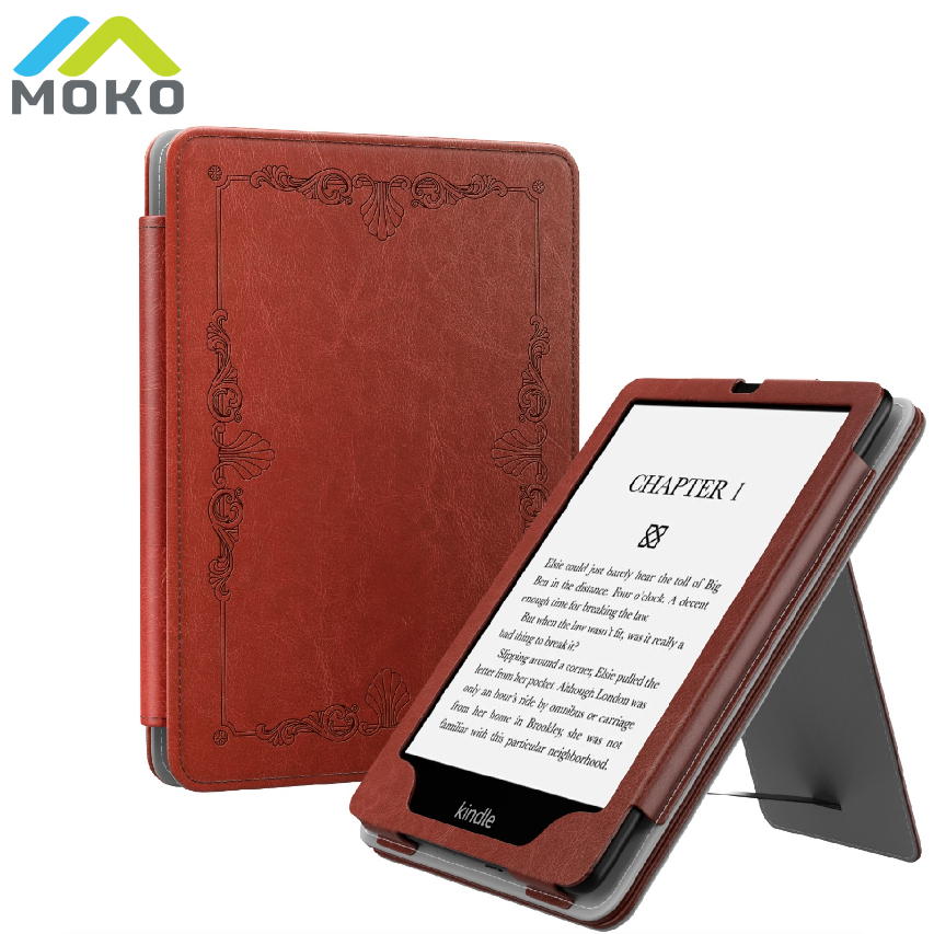 MoKo Slim PU Couro Colorido Estojo De Impressão C/Função Auto-Wake/Sleep Para 6,8 " Kindle Paperwhite (11a Geração-2021) E Edição De Assinatura Em Papelwhite De