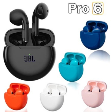 2023 Original PRO6 9D Sound TWS 5.0 Fones De Ouvido Bluetooth Sem Fio Para Jogos Esportivos