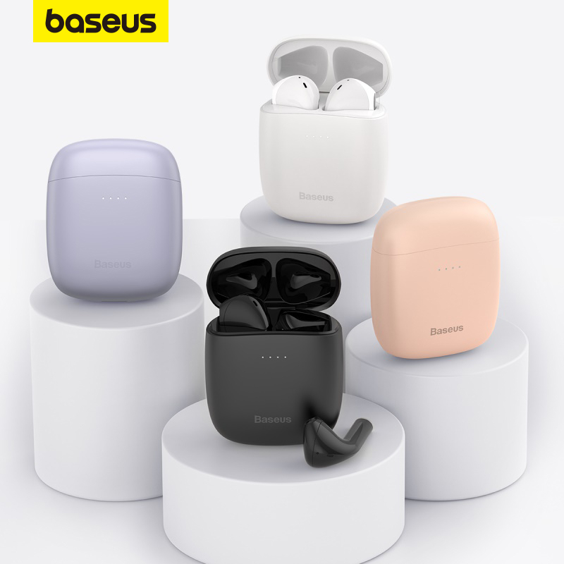 Baseus W04 TWS Fones De Ouvido Bluetooth True Wireless Long Battery Time Suporte De Carga Flash