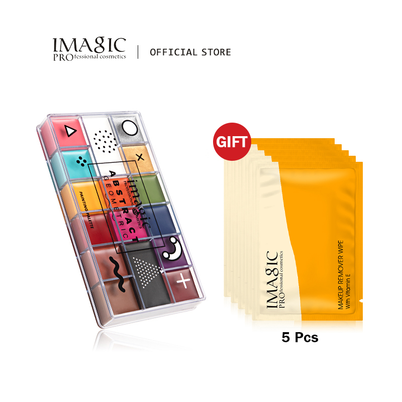 Imagic 16 Cores Paleta De Pintura Facial Profissional Abstrato Para Crianças Halloween / A...