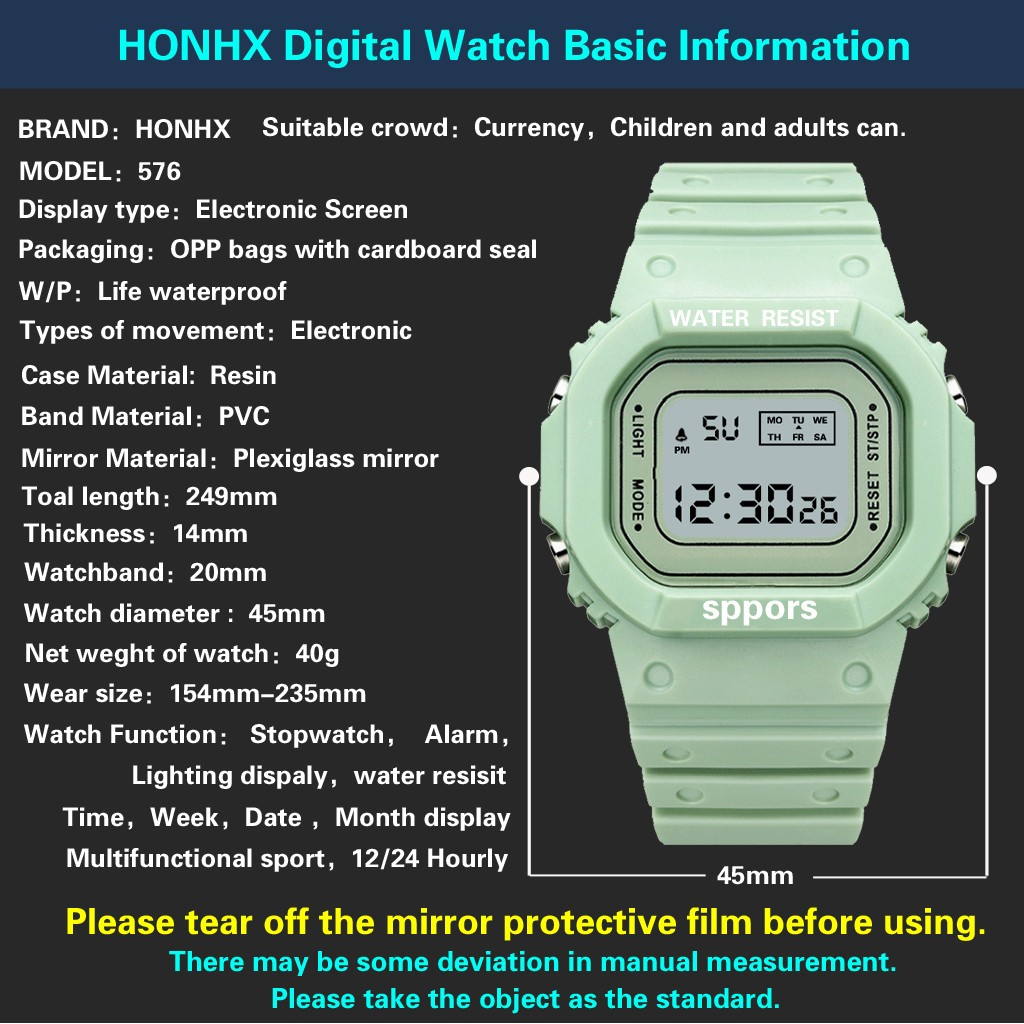 Relógio Masculino Digital Áqua A Prova D´agua Clássico Militar