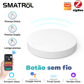 SMATRUL Tuya Zigbee Interruptor De Chave Inteligente Cena Multi-Scene Ligação Sem Fio Botão Controle Remoto De Casa Trabalho Com Gatewa em Oferta na Shopee