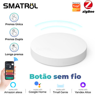 SMATRUL Tuya Zigbee Interruptor De Chave Inteligente Cena Multi-Scene Ligação Sem Fio Botão Controle Remoto De Casa Trabalho Com Gatewa