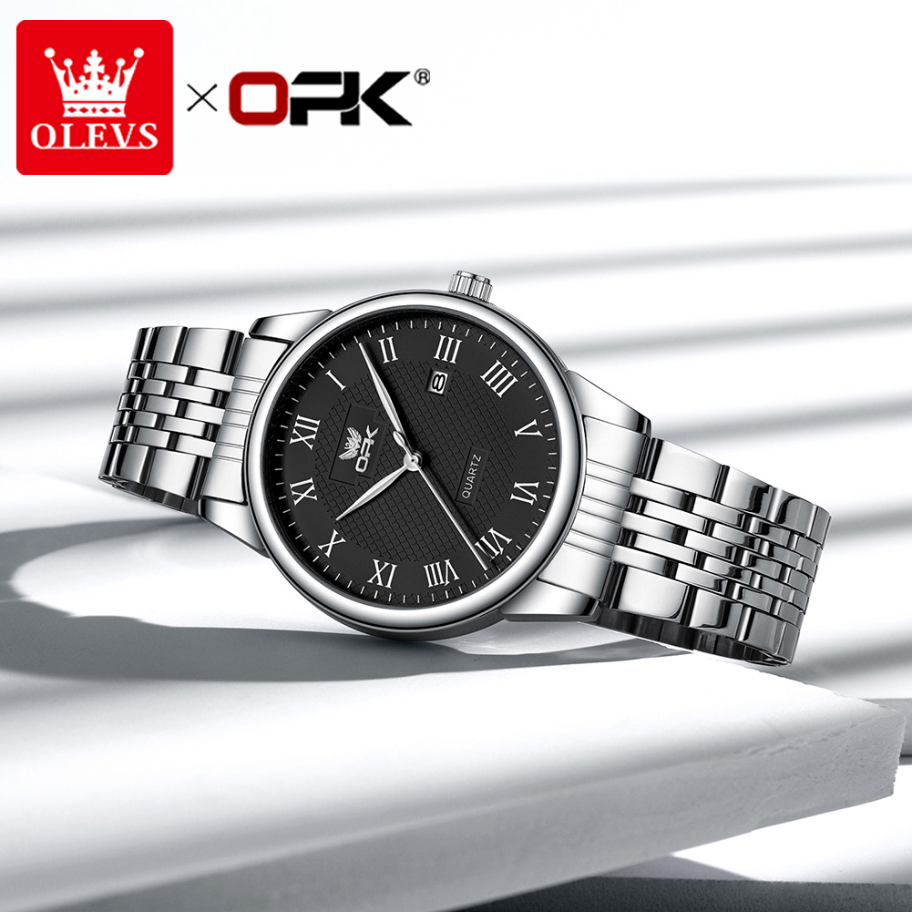 OLEVS 6007 relogio masculino a prova d água original luxo Acero inoxidable com caixa - Watches