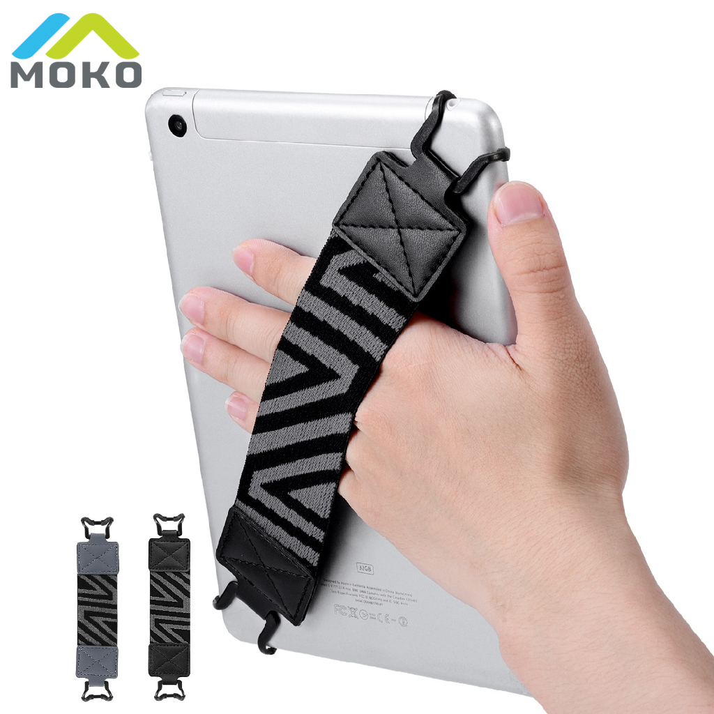 MoKo 2-Pack De Segurança Portátil Universal De Alta Elasticidade Para tablet De 9-11 Polegadas-iPad/Pro Air/Kindle Fire HD/Samsung/Lenovo , Suporte Leve O Dedo