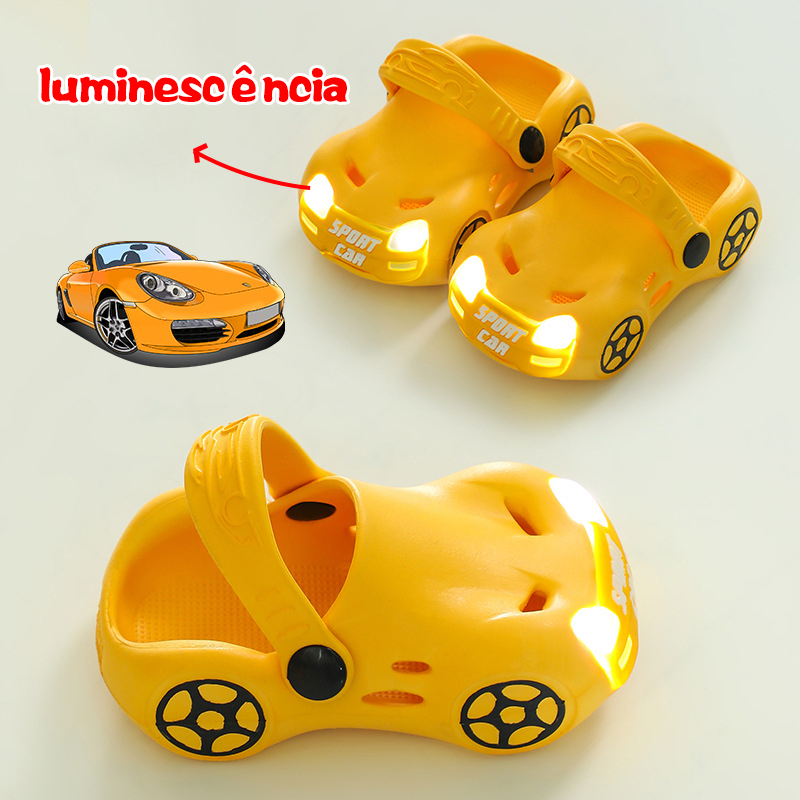 Babuche Infantil / LED  Sandálias Infantis / Meninos e Meninas Chinelos Luminosos à prova ...