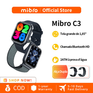 Mibro C3 Smartwatch Bluetooth Call 1.85 Polegadas Tela HD 2ATM À Prova D