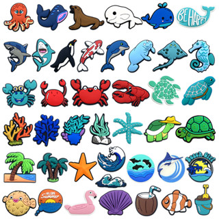 Jibbit Para Croc the Marine Animals and Plants Série PVC Acessórios Com Pinos