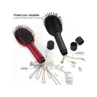 Penteado Secreto Escova De Desvio Segura Chave Cofre Escondendo Jóias Diamante Armazenamento Discreto Tampa Secreta Removível em Oferta na Shopee