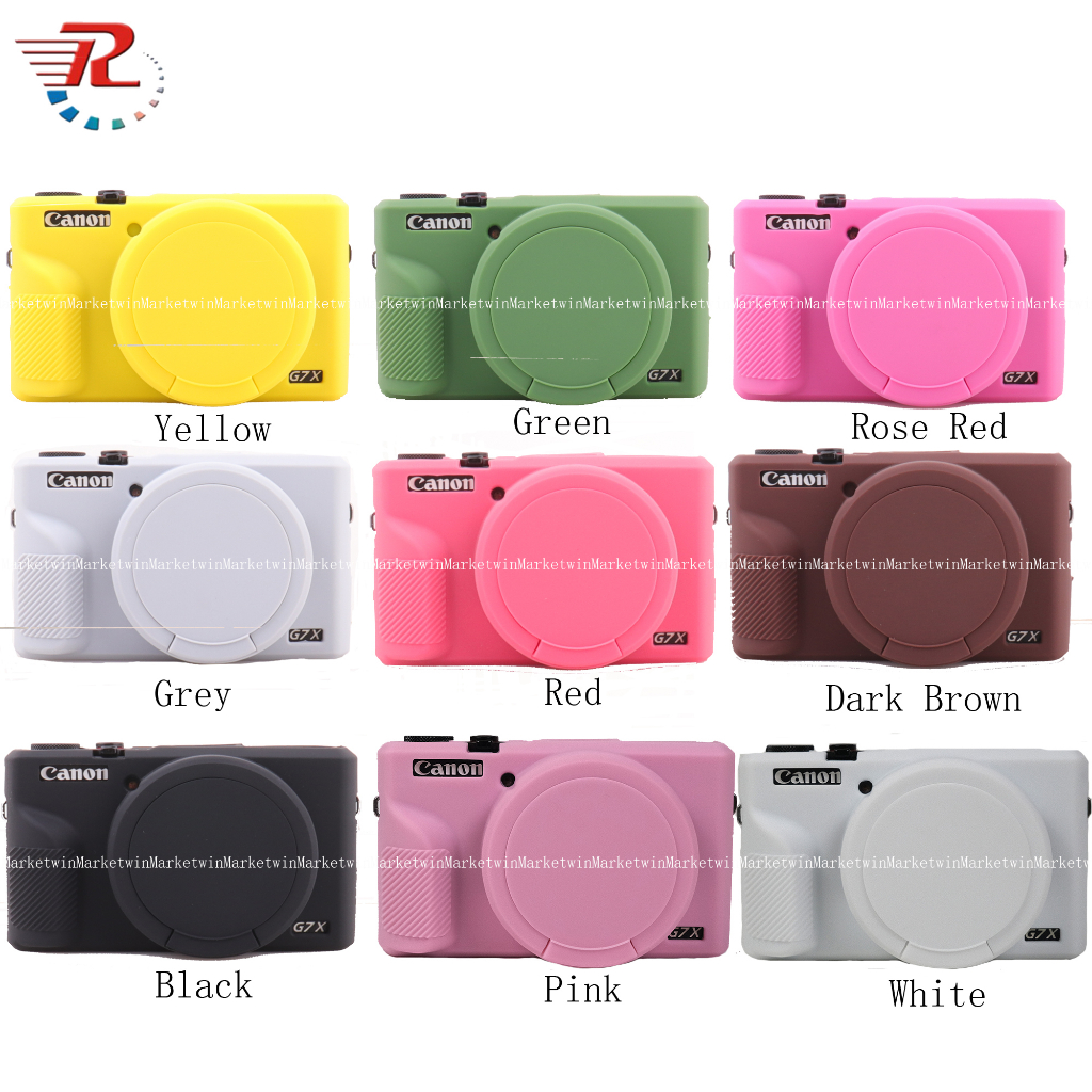 Canon G7X3 Capa De Borracha De Silicone Macia Para Câmera G7X3 G7Xiii G7X Mark iii em Oferta na Shopee