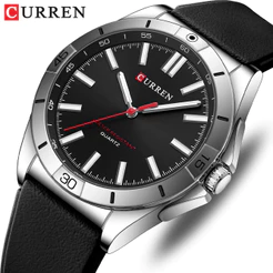 CURREN Relógio Masculino Marca Original Autêntico Ponteiro Luminoso Pulseira De Silicone Moda Simples Casual Negócios Es