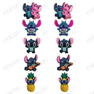 10 Pcs Novo Stitch Dos Desenhos Animados Jibbitz/Sapato Fivela/Encantos/Acessórios De PVC Para Sandálias Plataforma