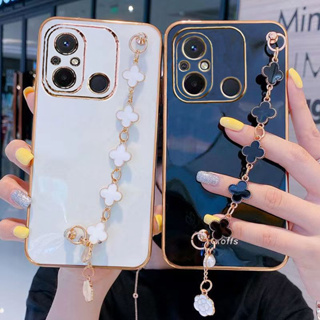 Caixa De Telefone Galvanizada redmi 12C Com Bracelete em Oferta na Shopee