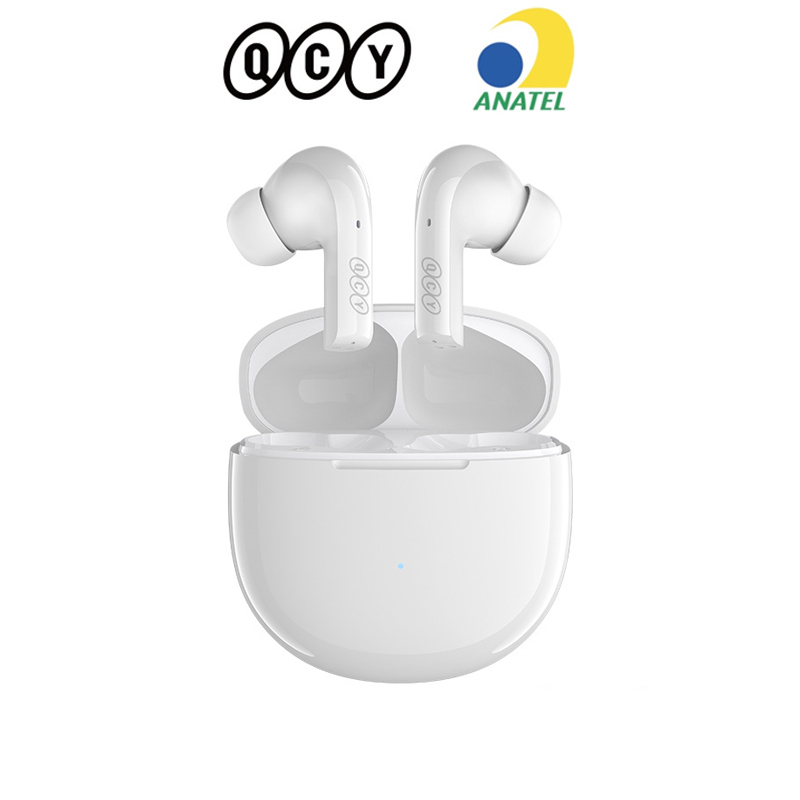 Fone De Ouvido Sem Fio Bluetooth V5.2 QCC3050 QCY T18 aptX Voz 32kHz 4 Mic CVC HD Chamada Conectar A 2 Dispositivos