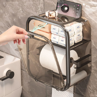 Caixa De Armazenamento Para Banheiro Papel Higiênico De Parede Porta Lenços De À Prova D'á...