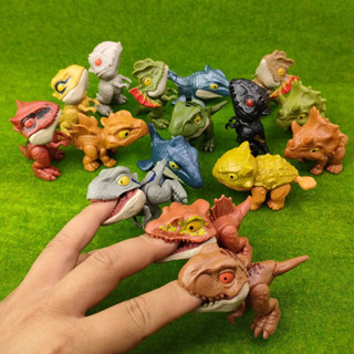 【Novidade】 Finger Dinossauro Mordedor-De Brinquedo Realista Do Parque Jurássico Modelo Pequeno Bonitinho