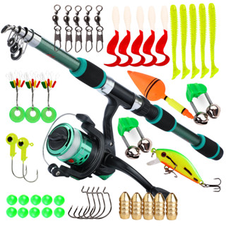 Carretel De Pesca Sougayilang Kit Completo De Isca 1.8M 5.2 : 1 Alta Velocidade 3BB Max Drag 8kg