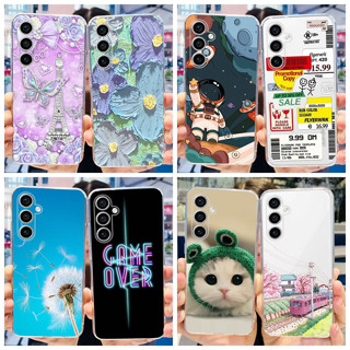 Caixa Para Samsung Galaxy S23 FE S23FE 5G Silicone Macio Novo design TPU Tampa Traseira Do Telefone