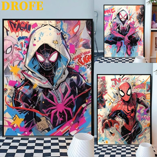 DROFE-Pintura Por Número-Aranha-Man-diy Números-gift-30 × 40cm 40 50cm em Oferta na Shopee