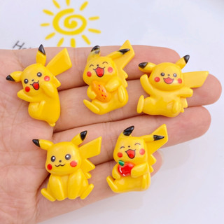 Peças de 10 peças de Resina de Bricolagem Pikachu Série Pikachu Peças de Creme Cola Caixa Telefônica Pingente Porta-Chaves Porta-Chaves Brincos Pingente Moda