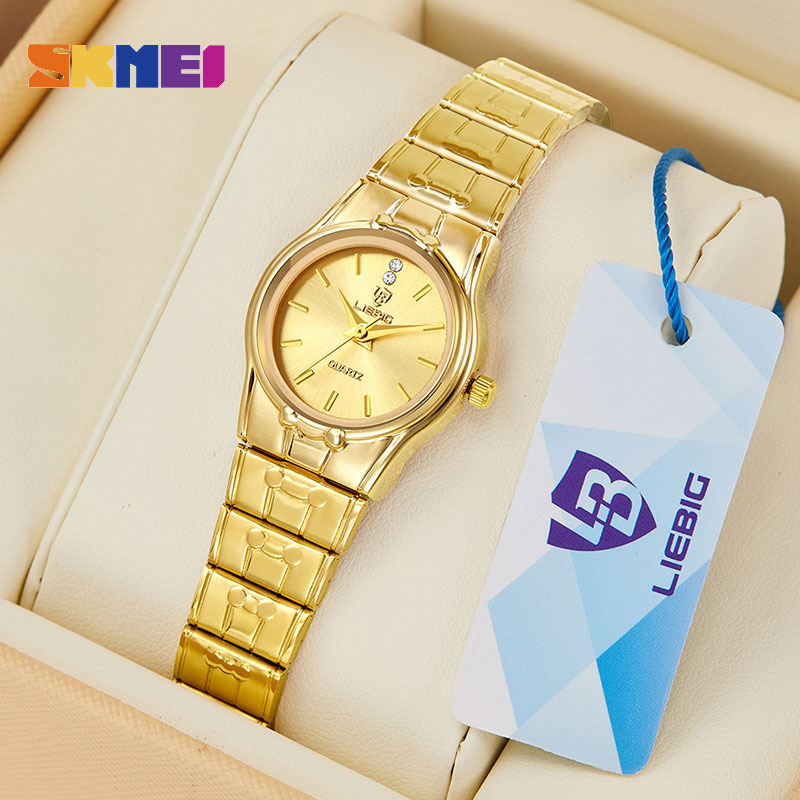 SKMEI Relogios Masculinos De Ouro Marca Original Quartzo Masculino RelóGio Feminino Relogio à Prova D'áGua Casal