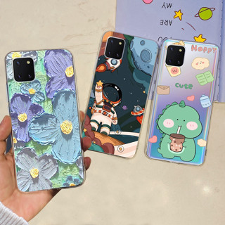 Samsung Note10 Lite Note 10 Case Novo Space man Flower 2023 Capa De Silicone Macia Pintada Para SM-N770F/DS Casing