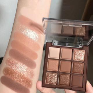 Dikalu 9 Cores Paleta De Chocolate/Sombra Cintilante Mate/Brilhante Fino