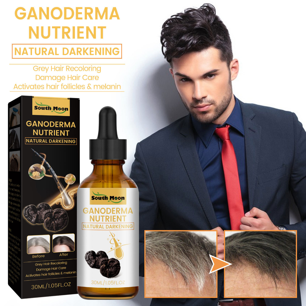 1 Pçs Anti-Cinza Soro De Cabelo Escurecimento Do Ganoderma Nutriente Óleo De Crescimento-& *-*