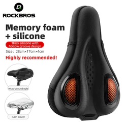 Capa De Almofada De Bicicleta Rockbros Silicone Espessado Confortável De Estrada De Montanha Sela De Liberação Rápida