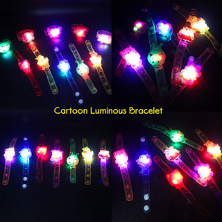Moda Meninos Desenho Animado Relógio Luminoso Meninas Sonho Pulseira Colorida Brilhante Brinquedos Led