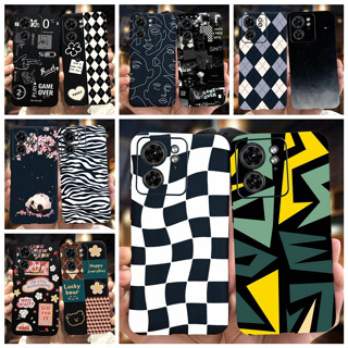 Para Capa Motorola Edge 40 5G Fashion Traseira De Telefone Em Silicone Macio Pintado Moto XT2303-2