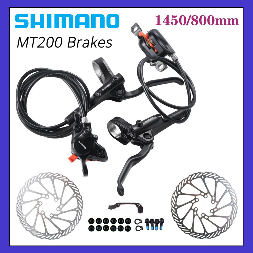 Shimano MT200 MT201 M315 MTB mountain Bike Hydraulic RT56 Conjuntos De Freios A Disco Contém Alavanca De Freio MT200 Avi