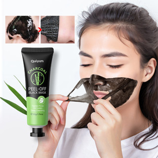 QUIYUM Máscara Preta De Descascamento De Carvão Vegetal Remover Blackheads Controle De Óleo Apertar Os Poros 50g