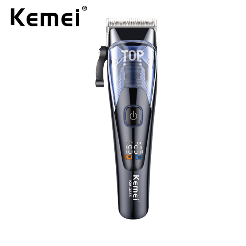 Kemei Poderoso Aparador De Cabelo Sem Fio Precisão De Lâmina Defeitos TAPER Máquina De Corte Recarregável