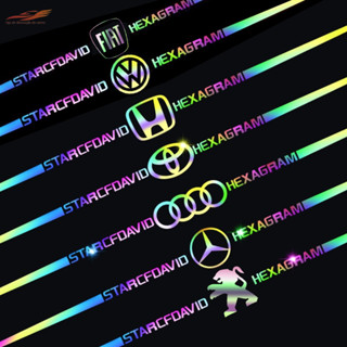 Adesivos De Carro Decorativos Modificado laser Refletivos Decalques Criativo Puxar O Corpo