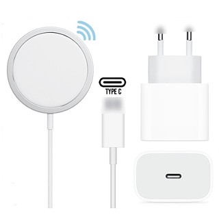 Indução magnética completa do carregador sem fios para o carregador de IPhone 14 13 Pro Max 12 Mini 20W