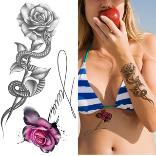 Cobra tatuagem temporária à prova d