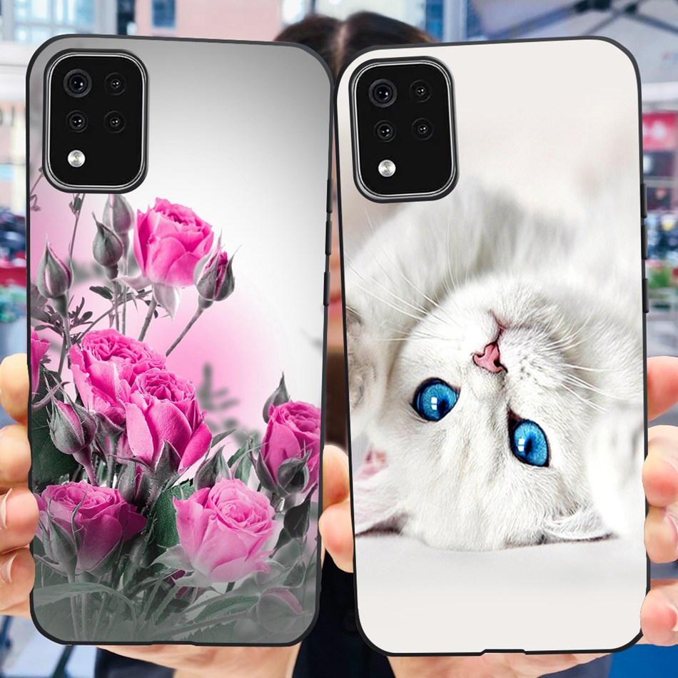 LG K52 K42 K42 2020 Caixa De Telefone Com Padrão De Flor De Moda K42 K52 LMK420 K420H Silicone Macia TPU