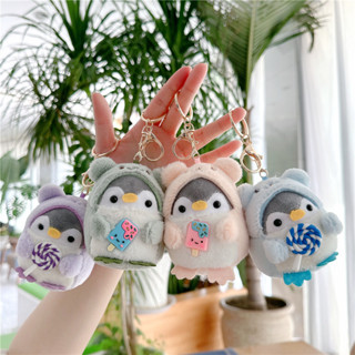 10 CM Vestir Boneca Pingüim Sorvete Pequeno Transformado De Pelúcia Brinquedo