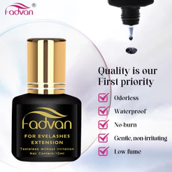 FADVAN Cola Para Extensão De Pestanas Forte Fixação Longa Duração 1s Adesivo Secas 5ml 10ml Com Removedor De