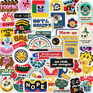 Autocolantes Para Crianças De 50pcs Cartoon Funny Cool Graffiti Skateboard Skate À Prova D