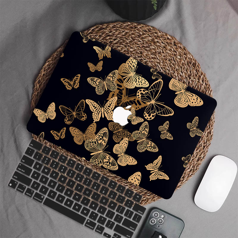 Gilded Butterfly case for Macbook Air M2 15.3 A2941 2022 Air 13.6 A2681 with keyboard cover 2020 macbook Air M1 A2337 Pro 13 14 inch A2338 A2442 a2779