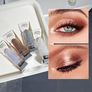 6 Color Glitter Líquido Sombra Líquida Tubo De Gelo Destacador De À Prova D