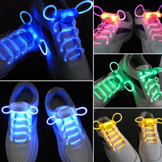Laço De Sapato Esportivo LED Flash Luz Glow Stick Shoelaces Discoteca Clube De Festas