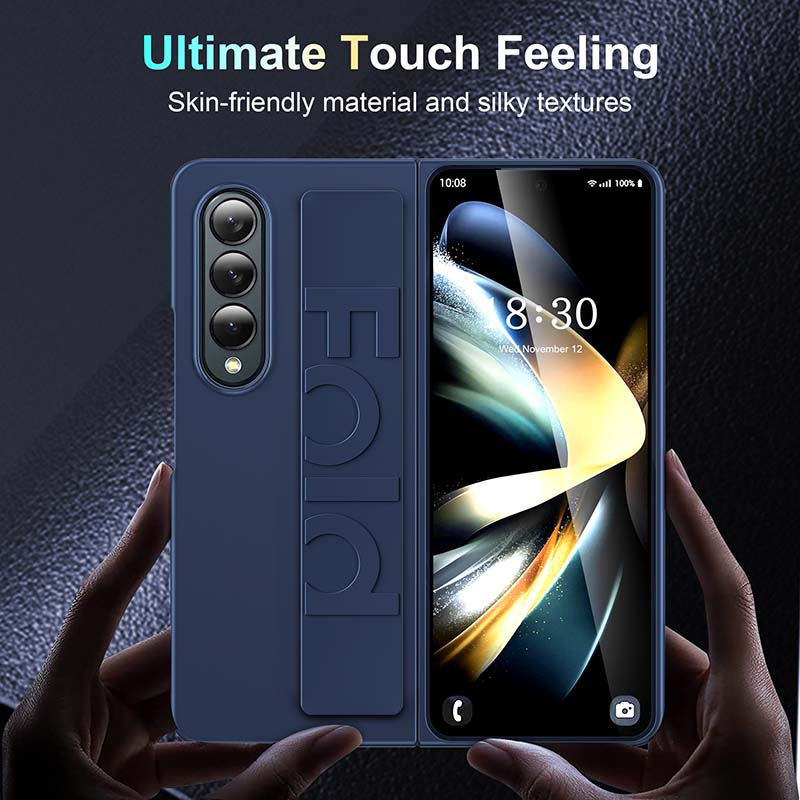 Para Samsung Galaxy Z Fold 7 6 5 4 3 S25 S24 S23 Luxo Ultra Fino Dedo Titular 360 Fulll Protetor À Prova De Choque Pára-