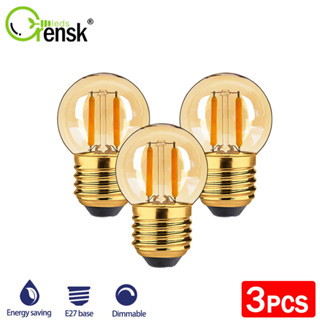 3 Pacotes E27 Lâmpada De Filamento Led 1W 220V Edison Retro Vintage 2200K Branca Quente 1W Substitui 10W Lâmpadas Incandescentes 90 % De Economia De Energia Para Substituição De Lustre