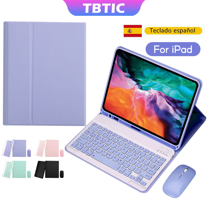 Capa Para Teclado iPad 2019 2020 10,2 7/8/9a Mini 6 Air 2 3 4 5 10,5 10,9 10,5 2021 11 2017 2018 9,7 5 6a Bluetooth Sem Fio Mouse