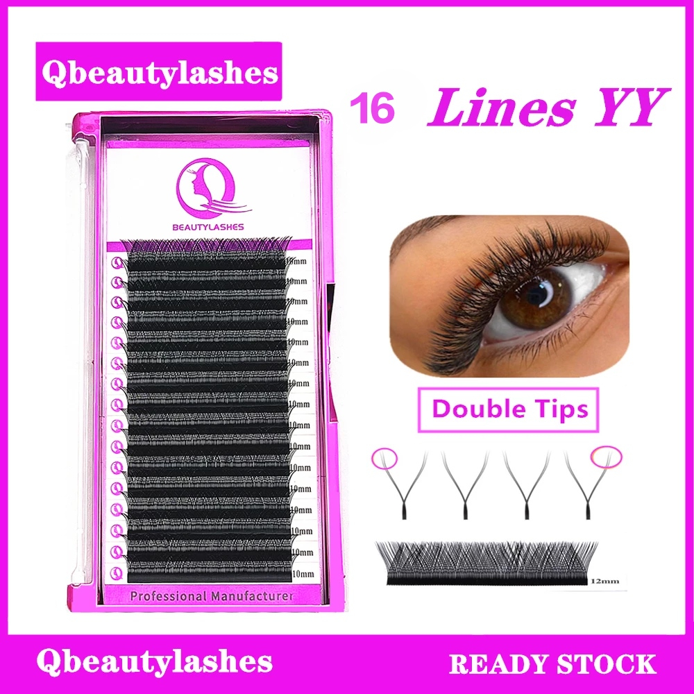 Qbeautylashes 16 line cílios y 0.07 extensão de cílios cilios volume brasileiro cílios yy