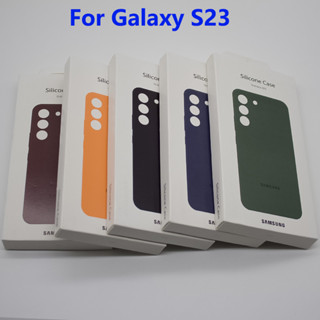 Para Samsung Galaxy S23 5G Capa De Silicone Sedoso Protetora Soft-Touch Back